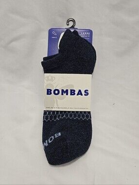 NWT Bombas Ankle Extra Soft Premium Cotton Honeycomb Arch Large Unisex Socks
